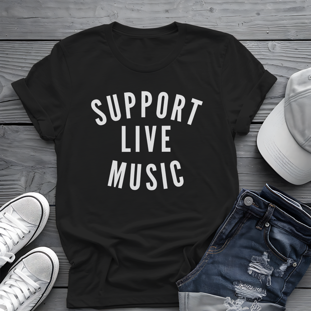 Support Live Music Tee 🎶 Concert Lover Shirt - Music Advocate Gift