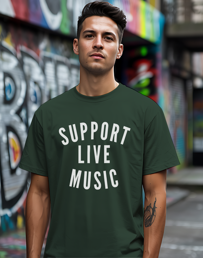 Support Live Music Tee 🎶 Concert Lover Shirt - Music Advocate Gift