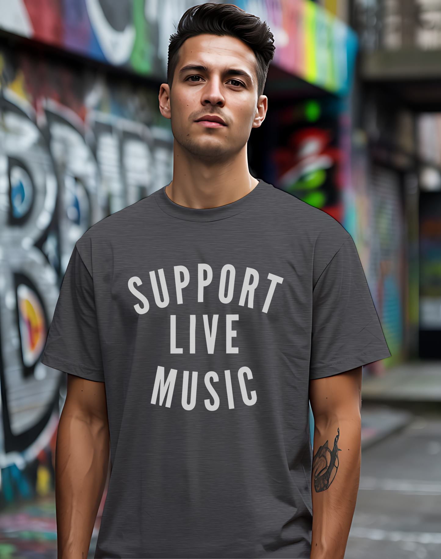 Support Live Music Tee 🎶 Concert Lover Shirt - Music Advocate Gift