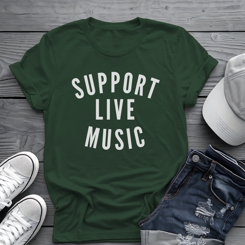 Support Live Music Tee 🎶 Concert Lover Shirt - Music Advocate Gift