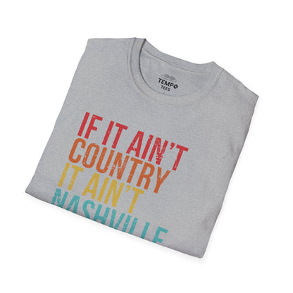 Retro Nashville Tee 🎶 Funny Country Music Shirt