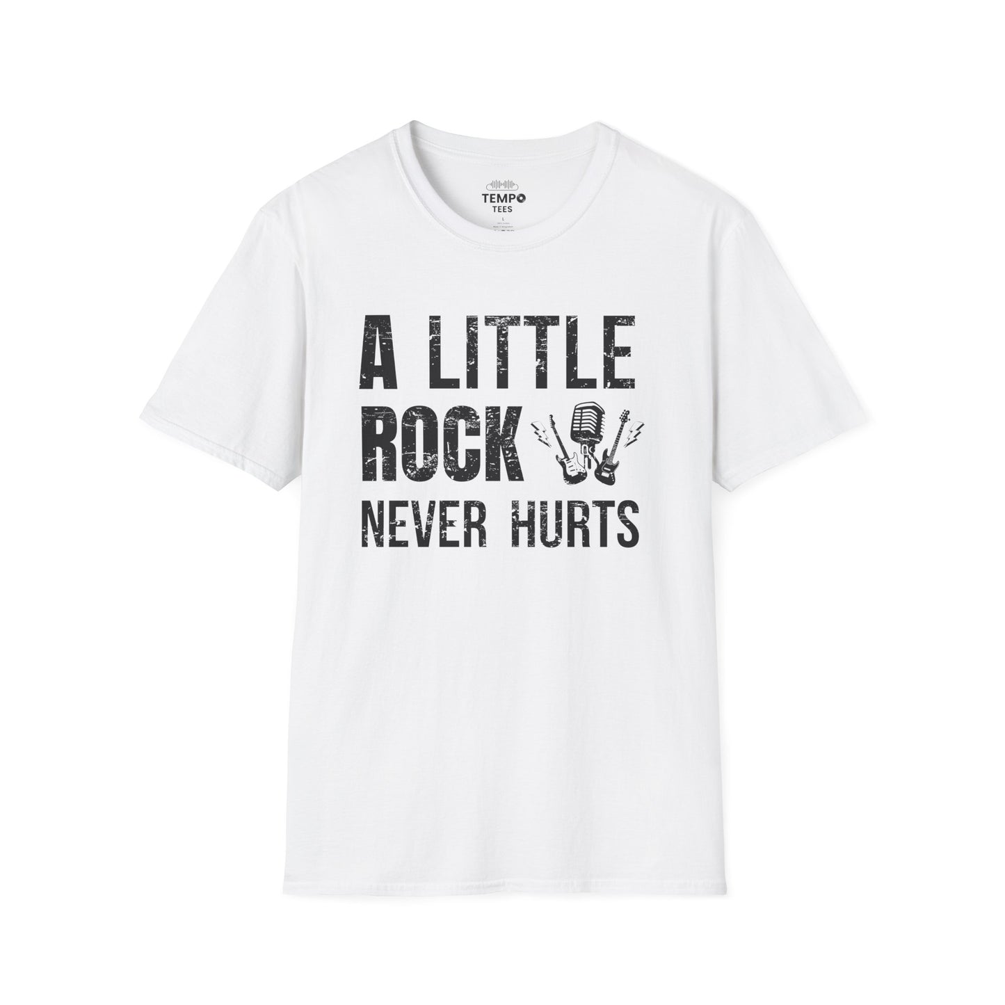 A Little Rock Tee 🎸 Funny Rock Music Shirt - Rocker Gift