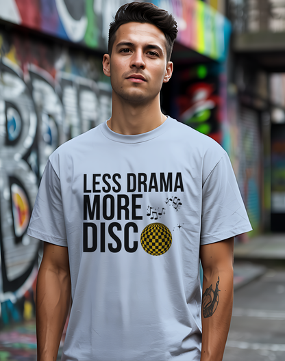 Less Drama More Disco Tee 🕺 Funny Retro 70s Shirt