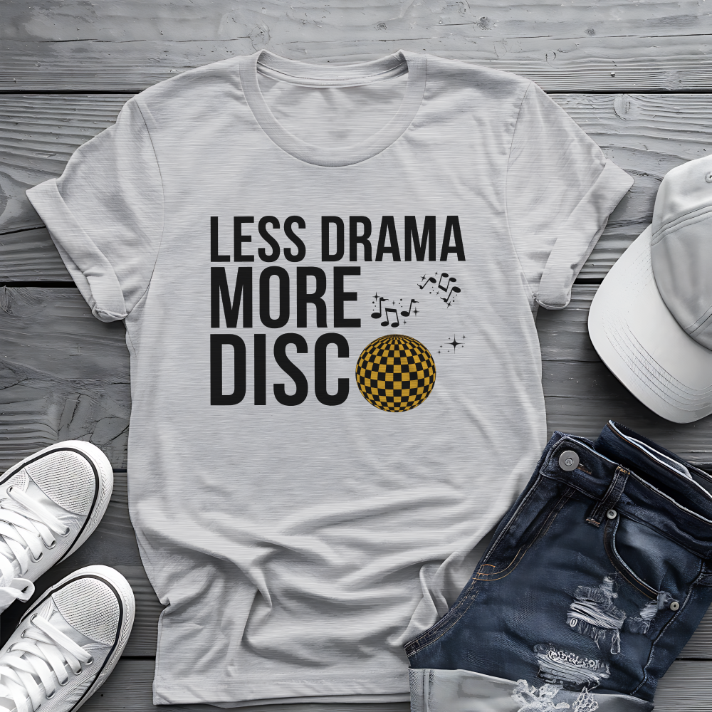 Less Drama More Disco Tee 🕺 Funny Retro 70s Shirt