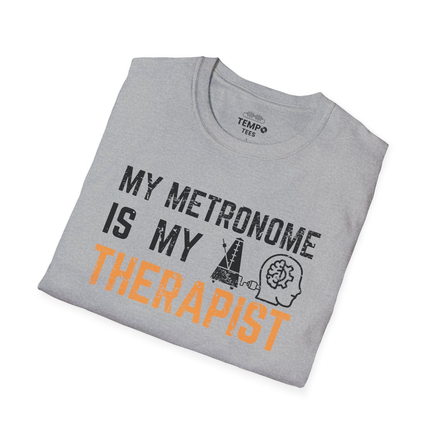 Metronome Therapist Tee 🎶 Funny Musician Shirt - Music Humor Gift