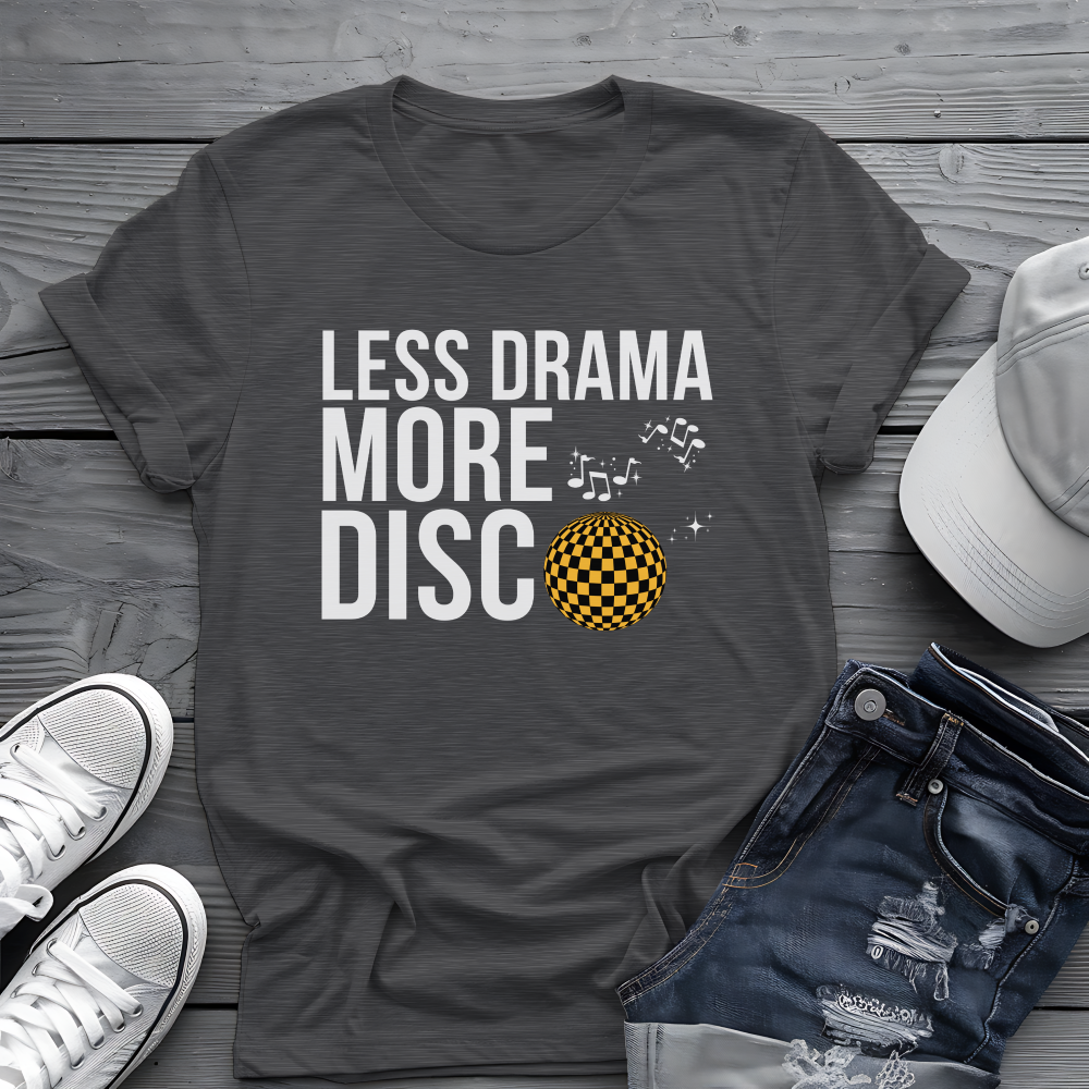 Less Drama More Disco Tee 🕺 Funny Retro 70s Shirt
