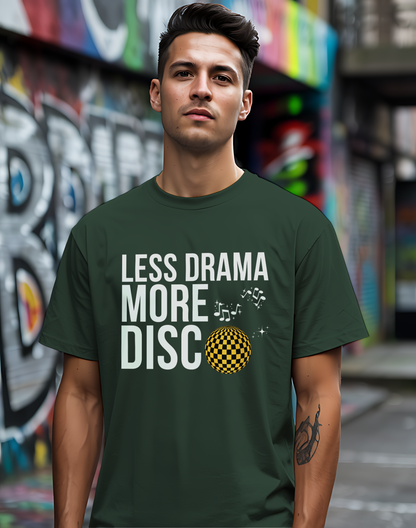 Less Drama More Disco Tee 🕺 Funny Retro 70s Shirt