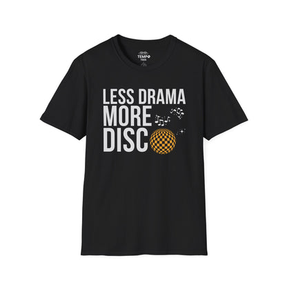 Less Drama More Disco Tee 🕺 Funny Retro 70s Shirt