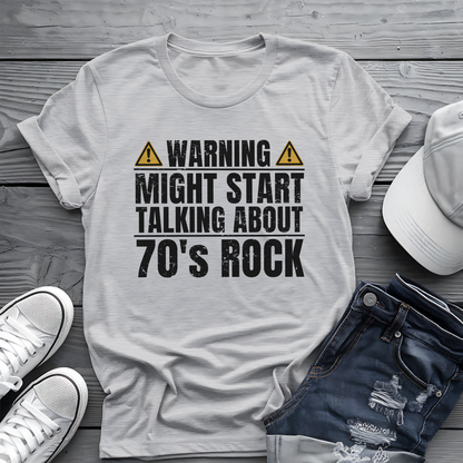 70s Rock Warning Tee ⚠️ Funny Music Lover Shirt