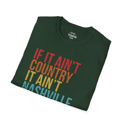 Retro Nashville Tee 🎶 Funny Country Music Shirt