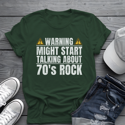 70s Rock Warning Tee ⚠️ Funny Music Lover Shirt