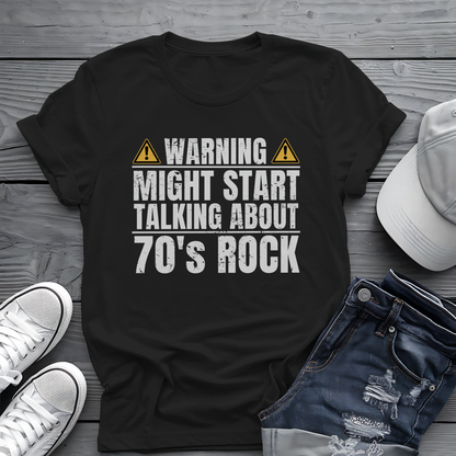 70s Rock Warning Tee ⚠️ Funny Music Lover Shirt
