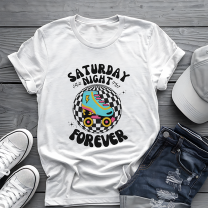 Saturday Night Tee 🕺 Retro Roller Skate Shirt
