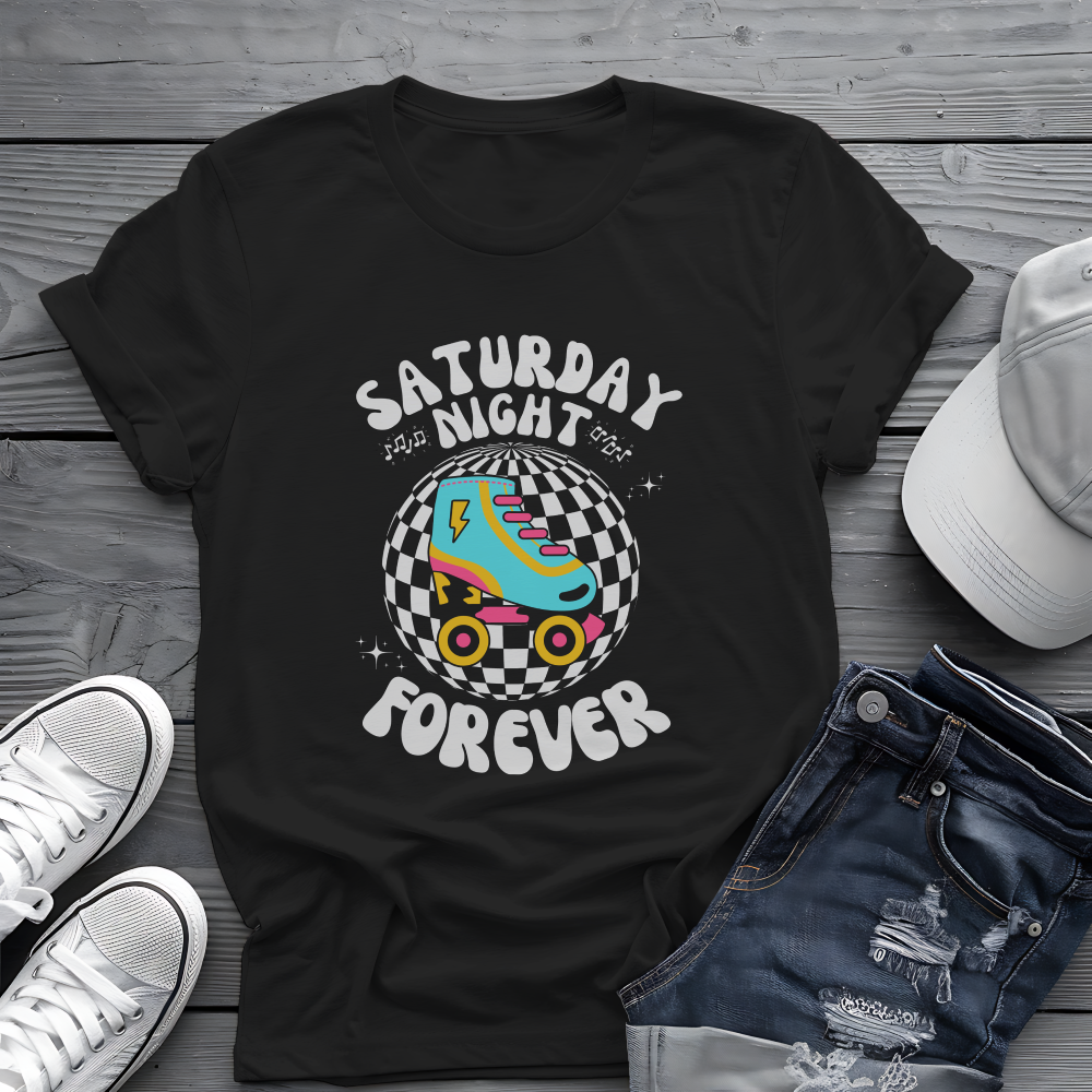 Saturday Night Tee 🕺 Retro Roller Skate Shirt