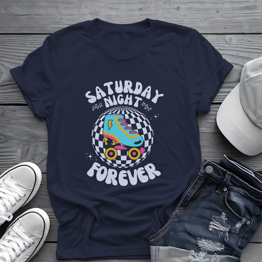 Saturday Night Tee 🕺 Retro Roller Skate Shirt