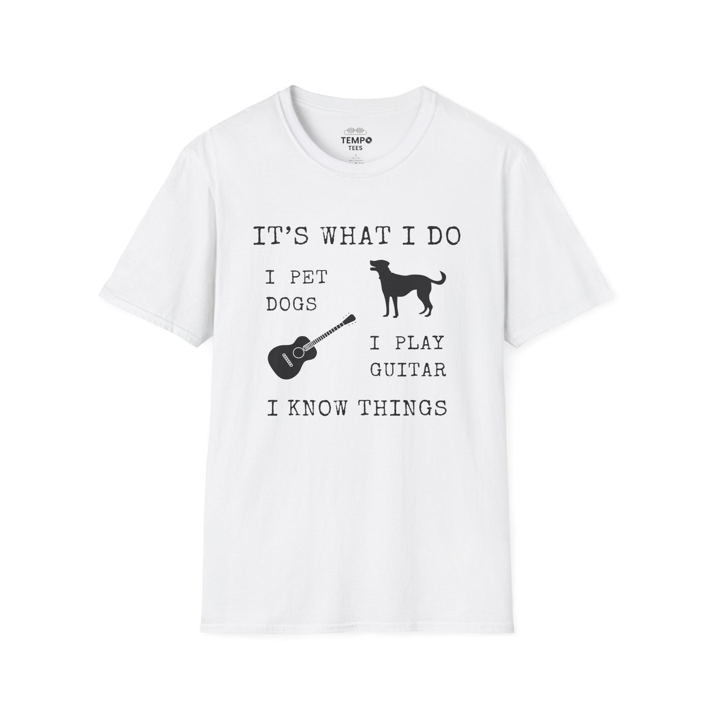 It's What I Do Tee 🐕🎸 Funny Dog & Guitar Shirt