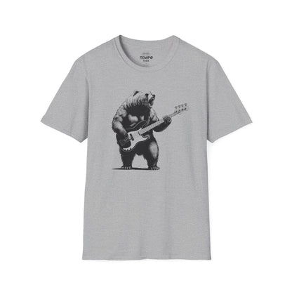 Bass Grizzly Bear Tee 🐻 Funny Music Shirt