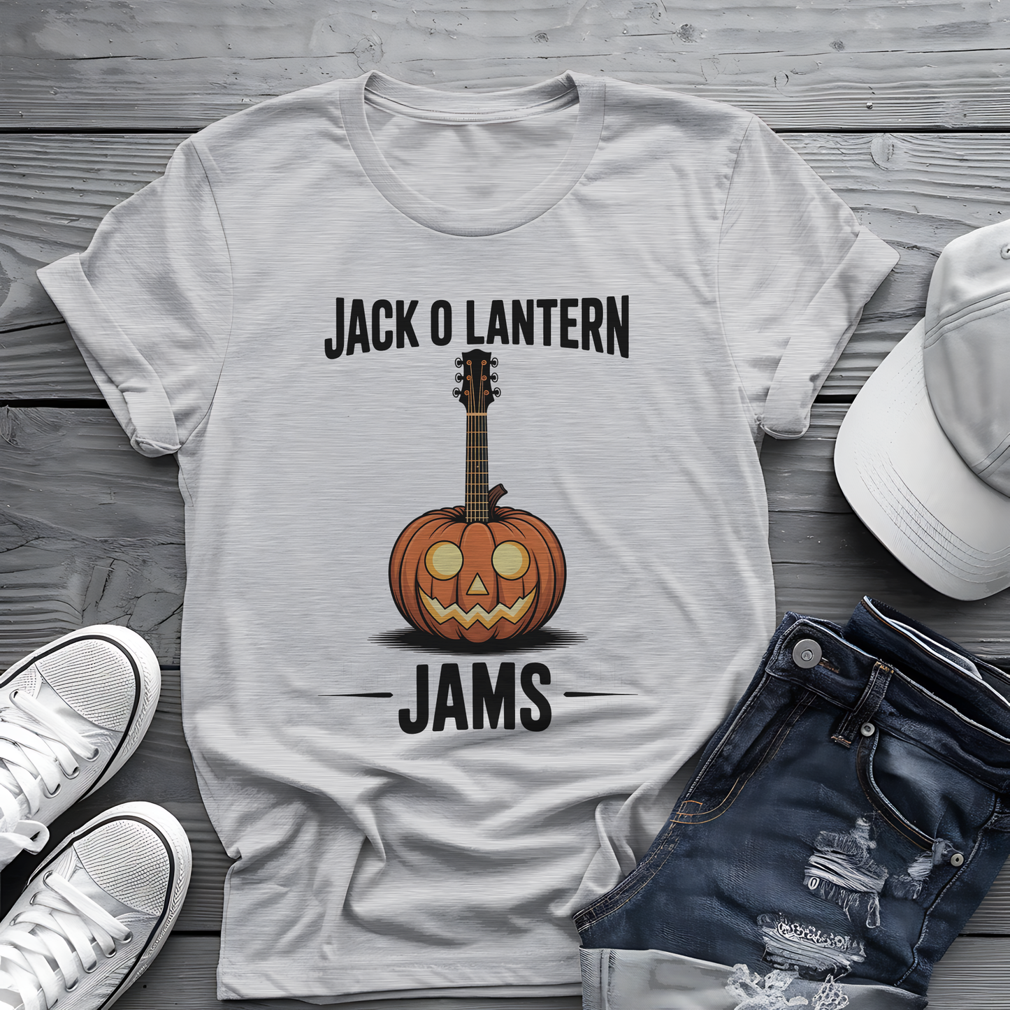 Jac O Lantern Jams Tee 🎃🎸  Spooky Halloween Pumpkin Shirt