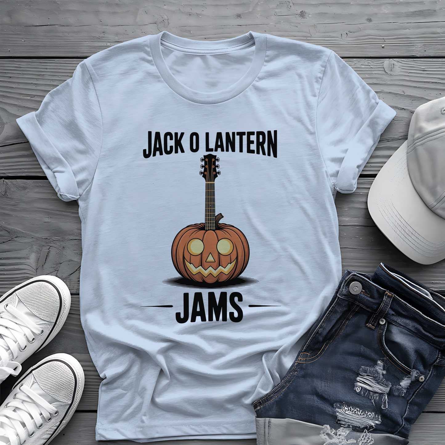 Jac O Lantern Jams Tee 🎃🎸  Spooky Halloween Pumpkin Shirt