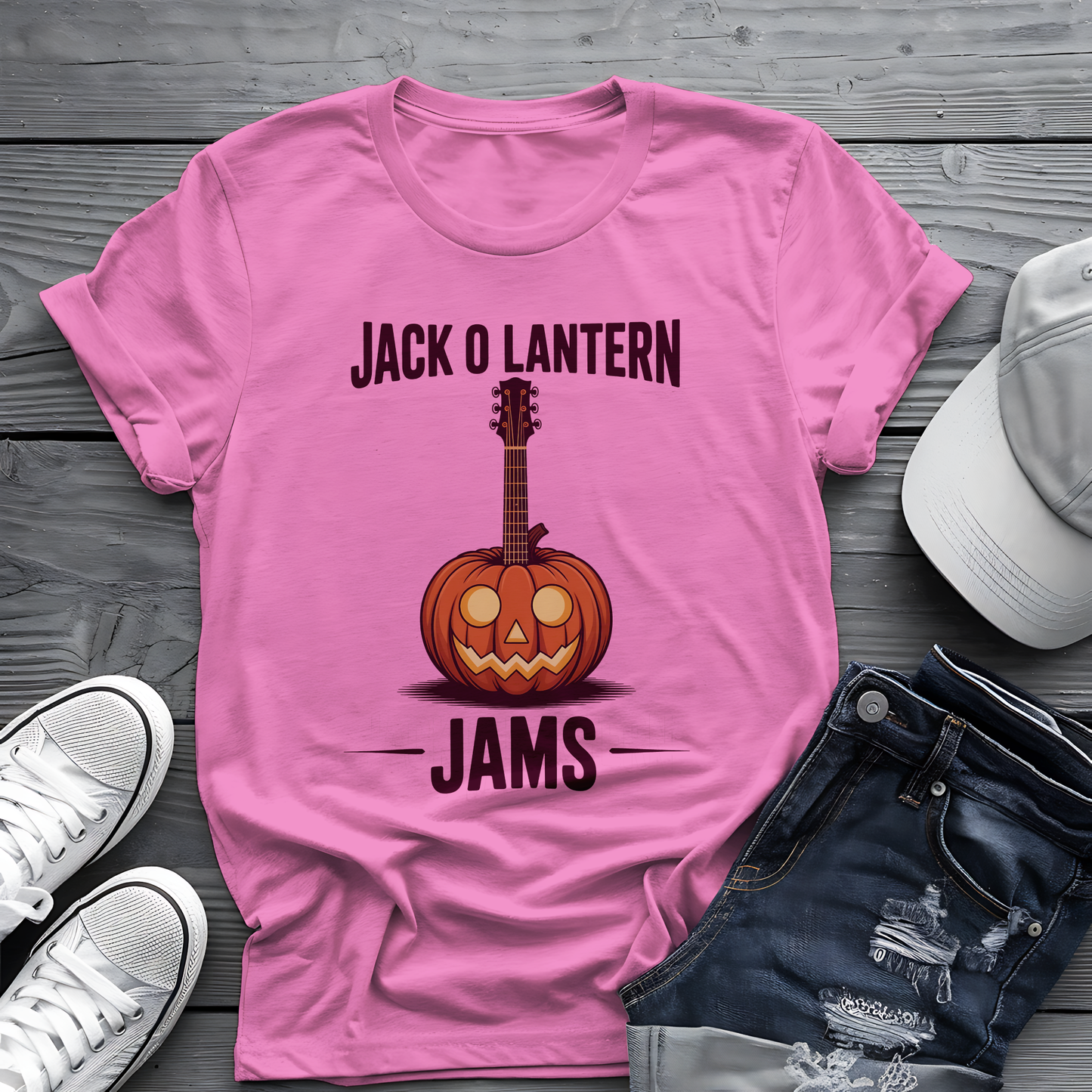Jac O Lantern Jams Tee 🎃🎸  Spooky Halloween Pumpkin Shirt