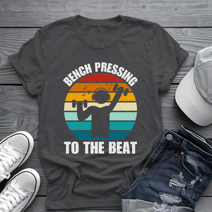 Bench Press Beat Tee 🏋️‍♂️ Music Workout Shirt