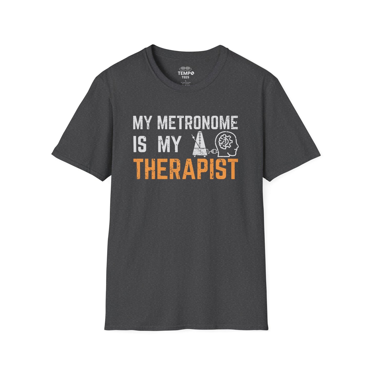 Metronome Therapist Tee 🎶 Funny Musician Shirt - Music Humor Gift