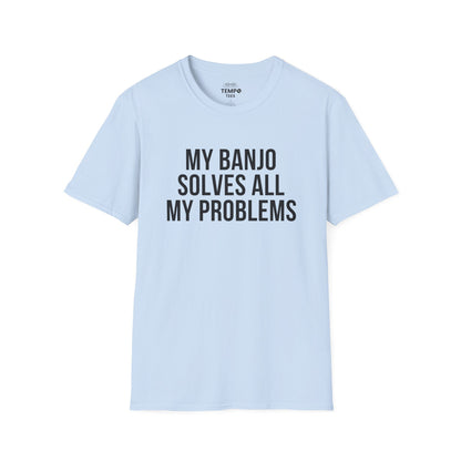 Banjo Problem Solver Tee 🎸 Funny Banjo Player Shirt