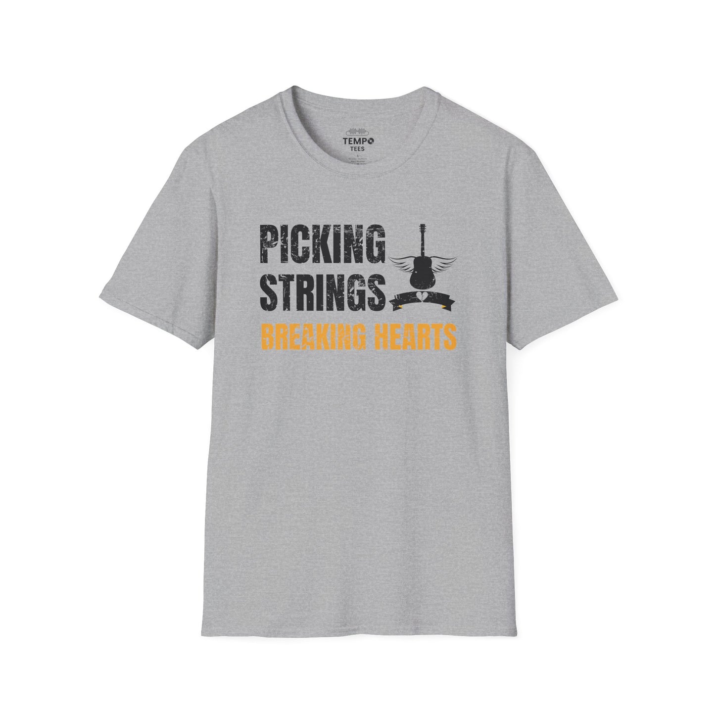 Picking Strings Tee 🎸 Wings Funny Music Shirt