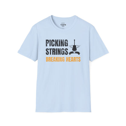 Picking Strings Tee 🎸 Wings Funny Music Shirt