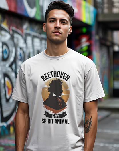 Beethoven Spirit Animal Tee 🎶 Funny Classical Music Shirt