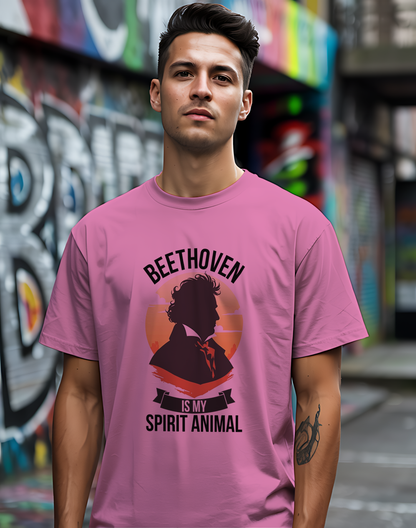 Beethoven Spirit Animal Tee 🎶 Funny Classical Music Shirt