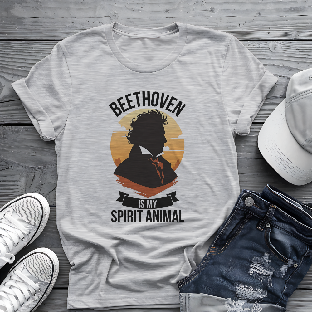 Beethoven Spirit Animal Tee 🎶 Funny Classical Music Shirt