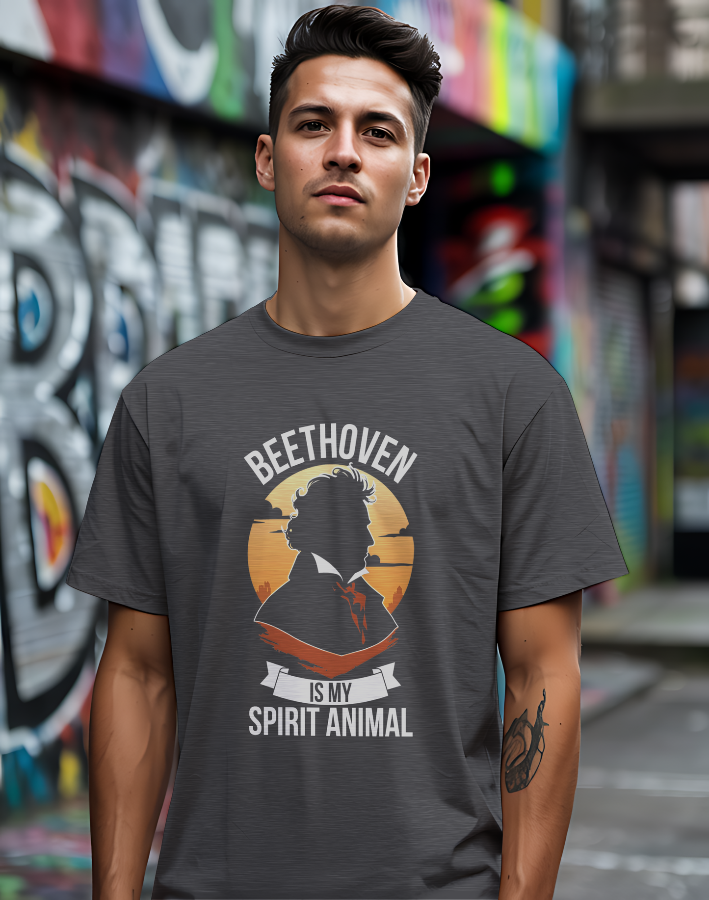 Beethoven Spirit Animal Tee 🎶 Funny Classical Music Shirt