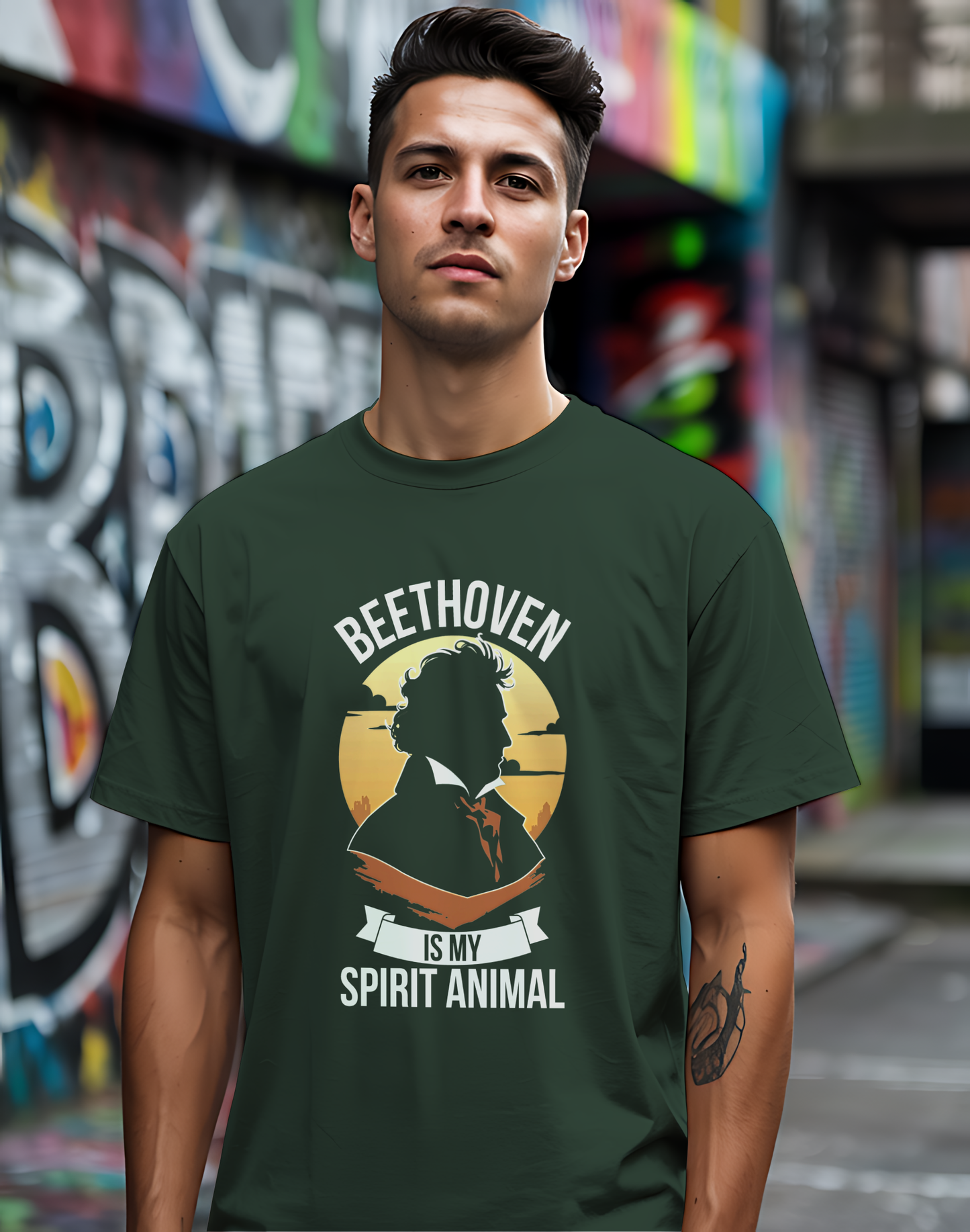 Beethoven Spirit Animal Tee 🎶 Funny Classical Music Shirt