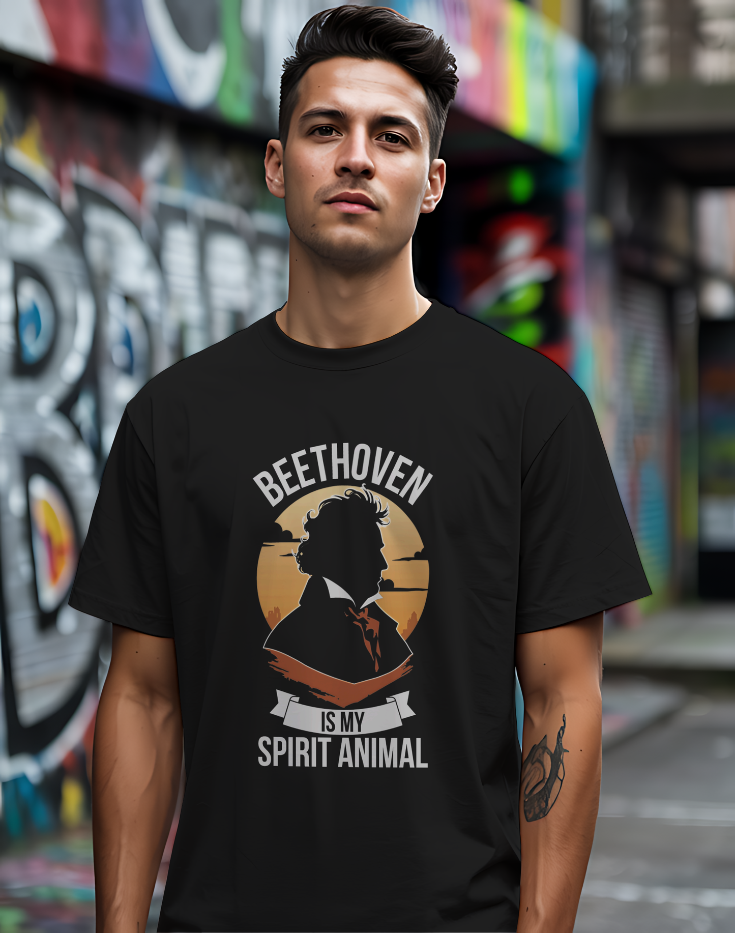 Beethoven Spirit Animal Tee 🎶 Funny Classical Music Shirt