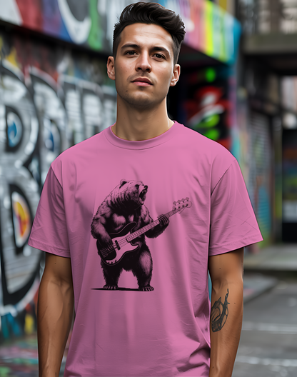 Bass Grizzly Bear Tee 🐻 Funny Music Shirt