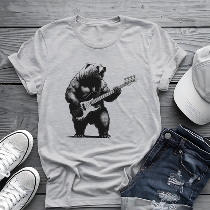 Bass Grizzly Bear Tee 🐻 Funny Music Shirt