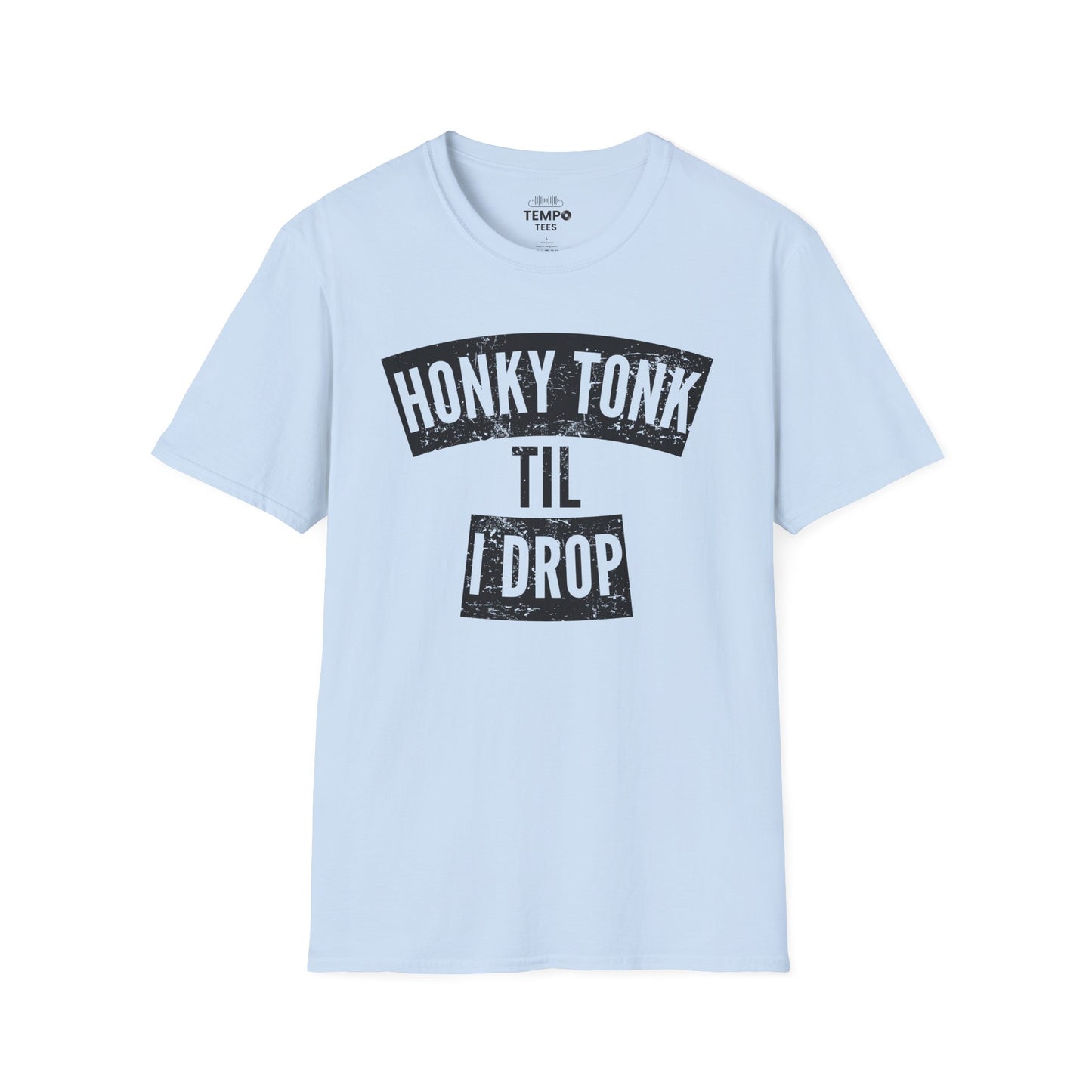 Honky Tonk Til I Drop Tee 🎸 Funny Country Music Shirt