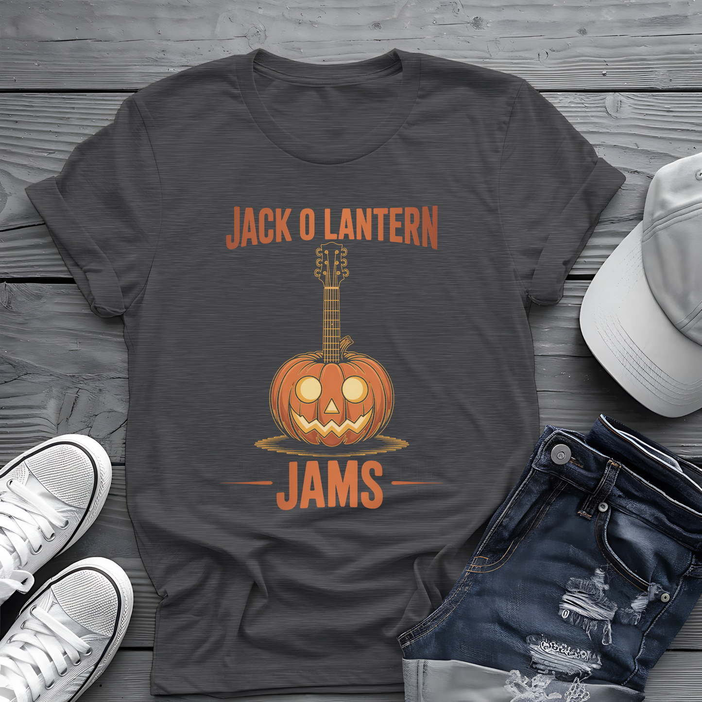 Jac O Lantern Jams Tee 🎃🎸  Spooky Halloween Pumpkin Shirt