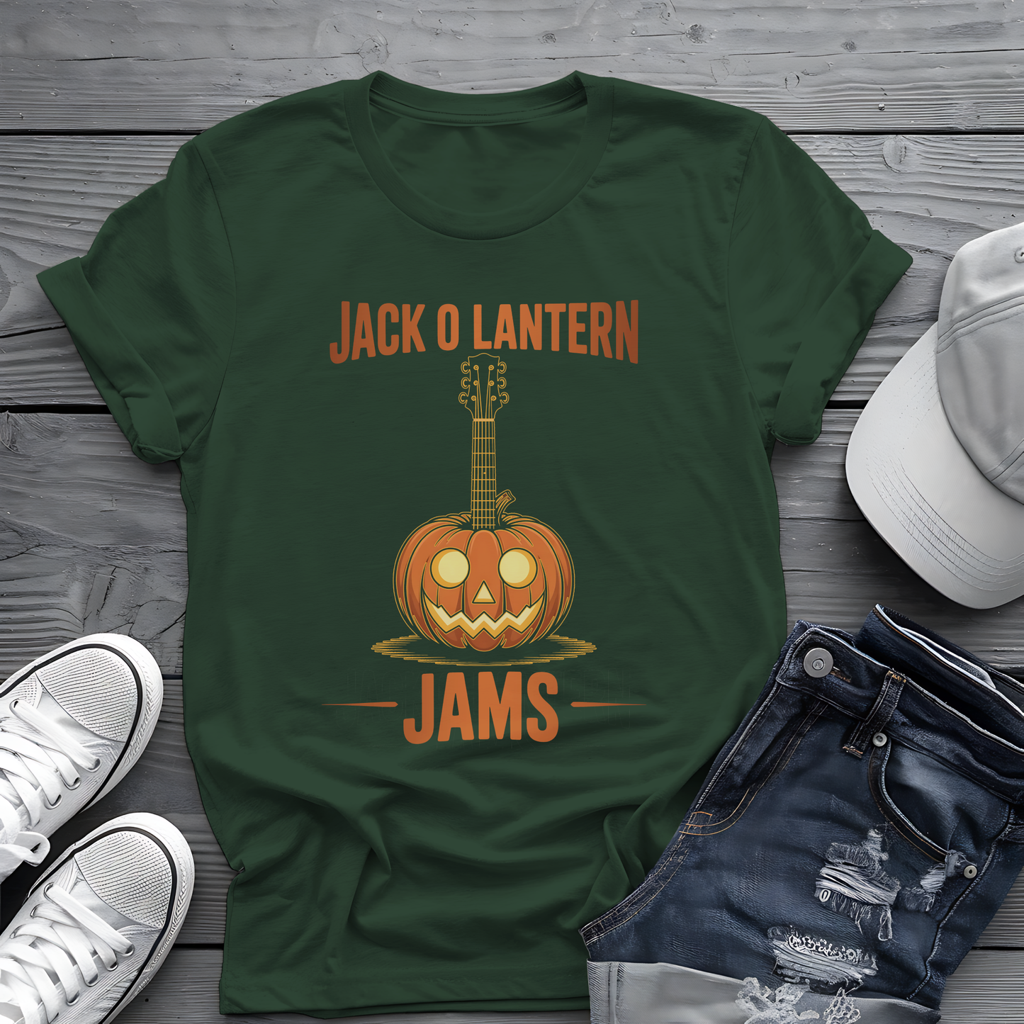 Jac O Lantern Jams Tee 🎃🎸  Spooky Halloween Pumpkin Shirt