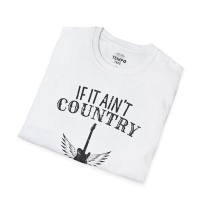 Country Nashville Tee 🎸 Wings Funny Music City Shirt