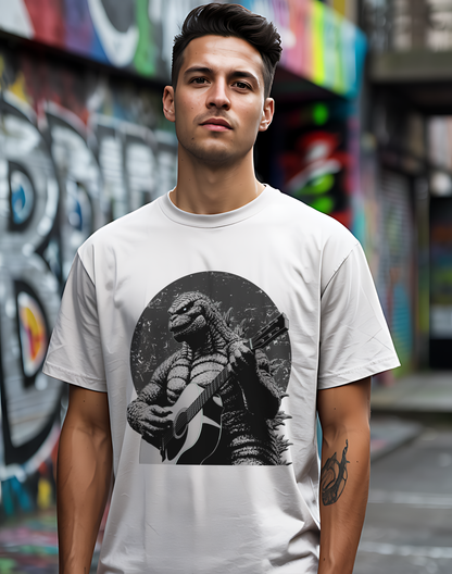 Godzilla Guitar Tee 🎸 Funny Music Shirt - Pop Culture Gift