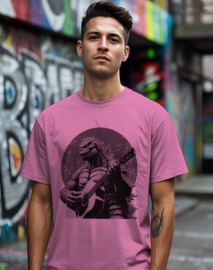 Godzilla Guitar Tee 🎸 Funny Music Shirt - Pop Culture Gift