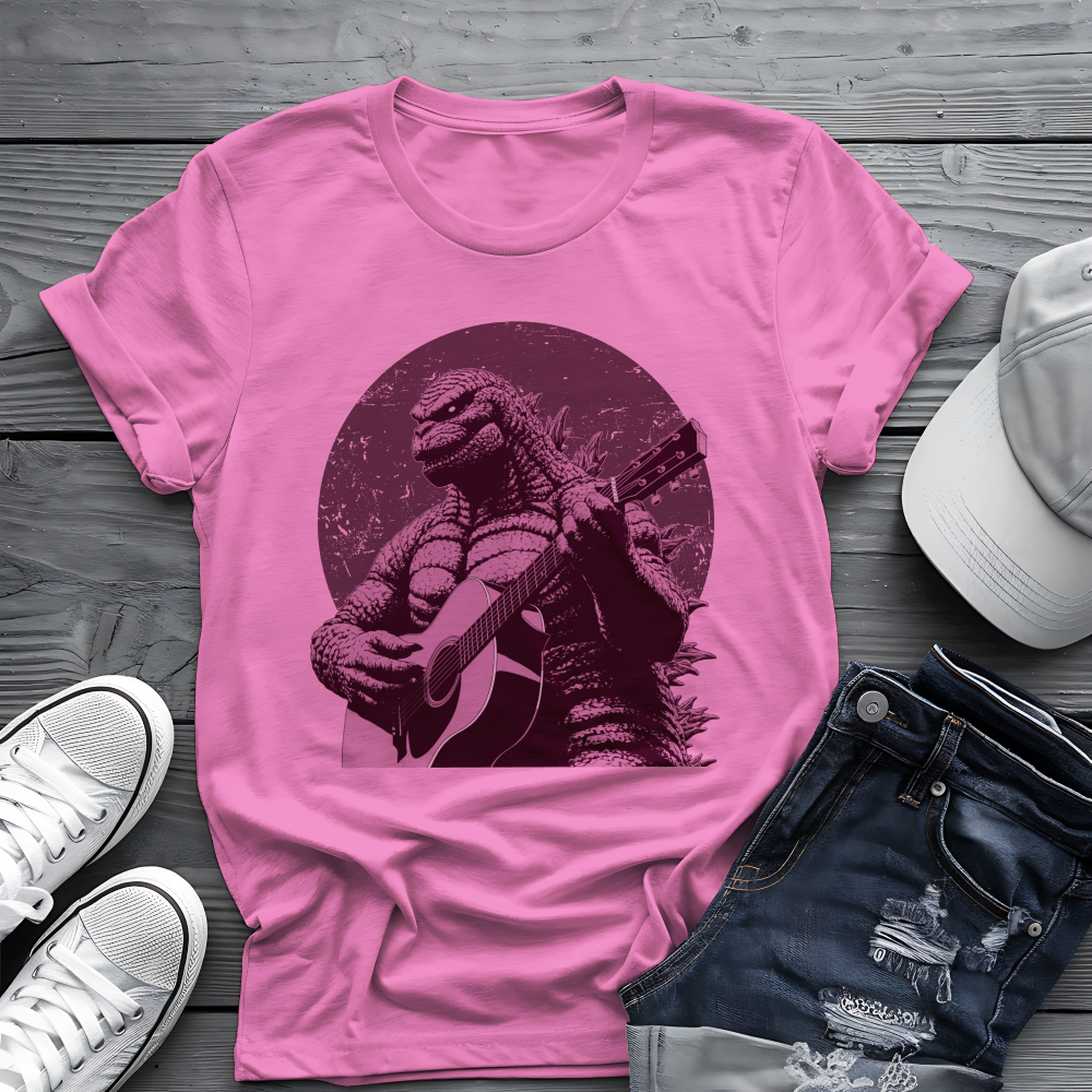 Godzilla Guitar Tee 🎸 Funny Music Shirt - Pop Culture Gift