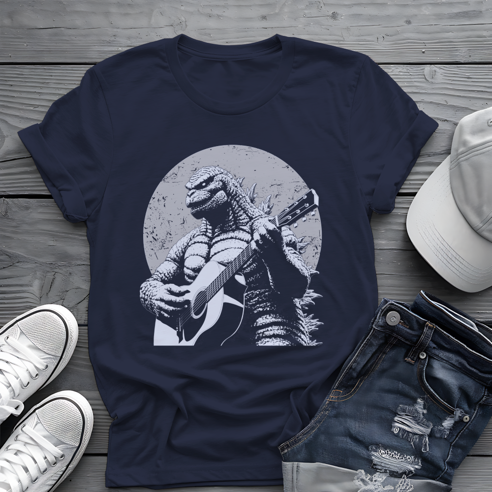 Godzilla Guitar Tee 🎸 Funny Music Shirt - Pop Culture Gift