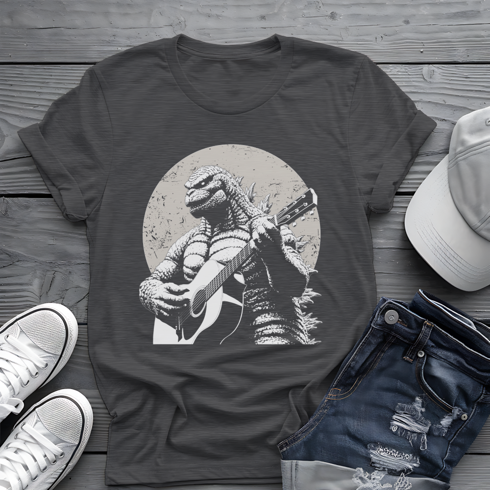 Godzilla Guitar Tee 🎸 Funny Music Shirt - Pop Culture Gift