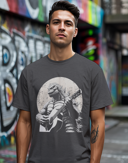 Godzilla Guitar Tee 🎸 Funny Music Shirt - Pop Culture Gift