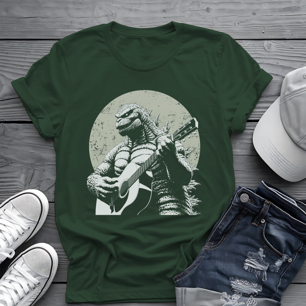 Godzilla Guitar Tee 🎸 Funny Music Shirt - Pop Culture Gift