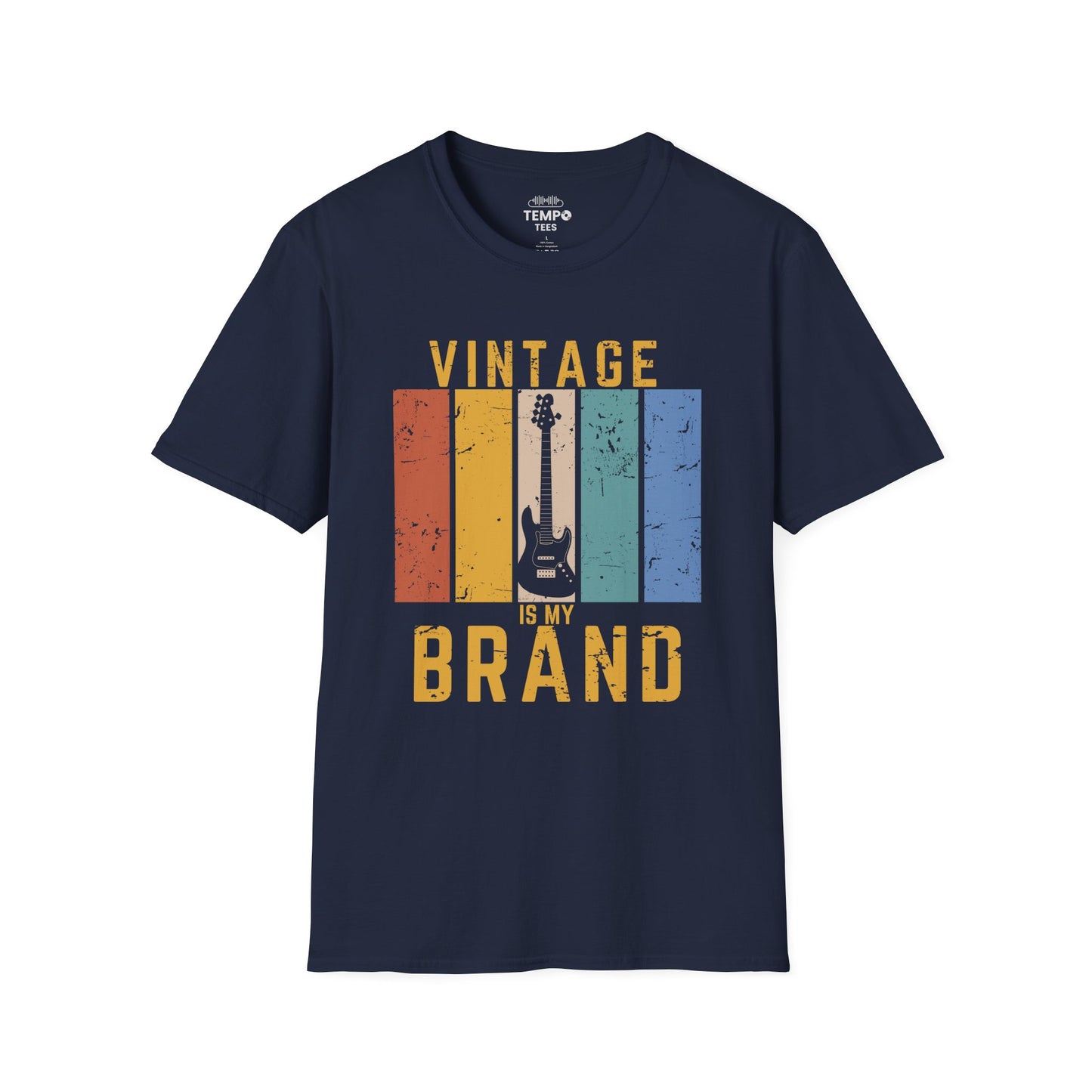 Vintage Is My Brand Tee 🎸 Retro Bass Guitar Shirt - Vintage Style Gift