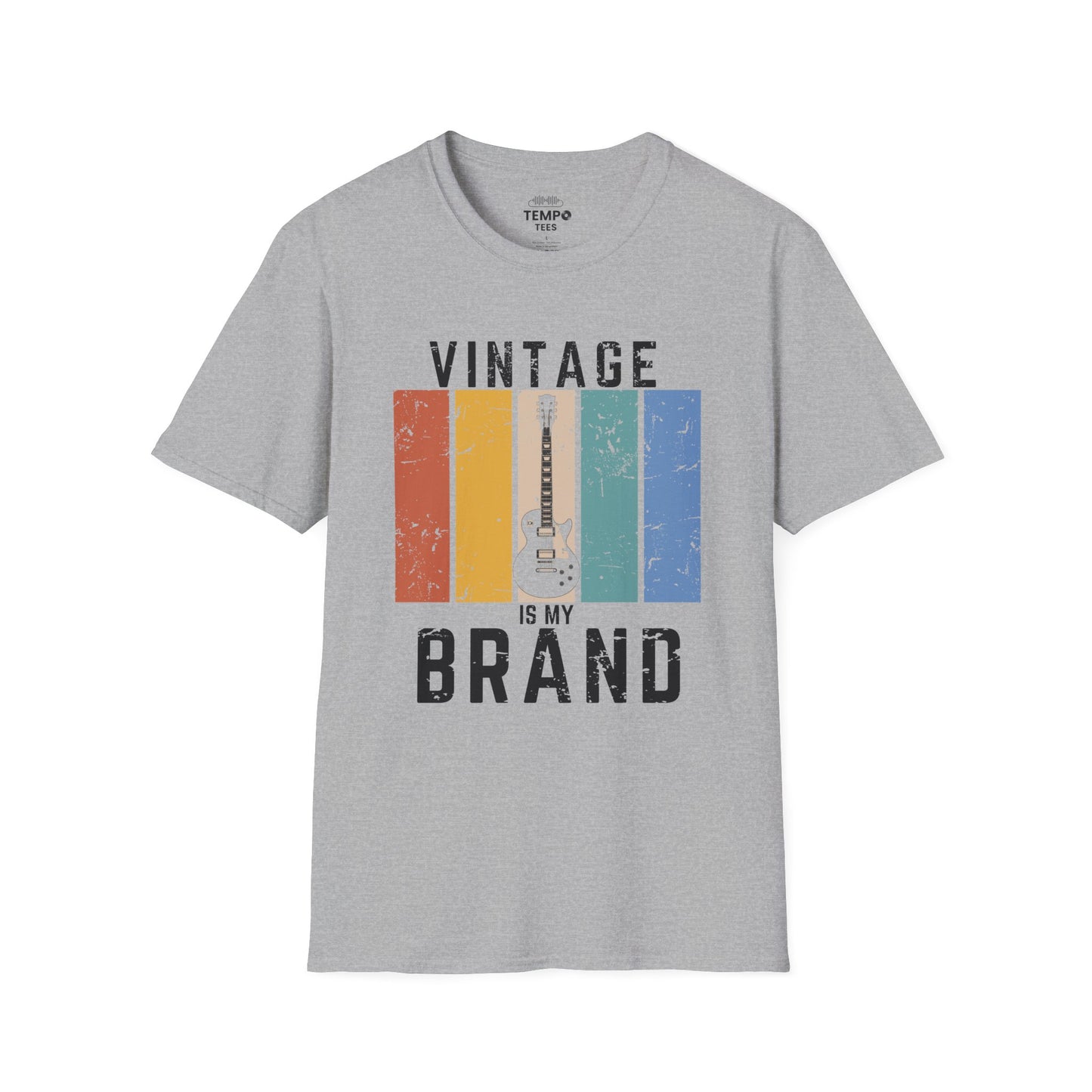 Vintage Is My Brand Tee 🎸 Retro Guitar Shirt - Vintage Style Gift